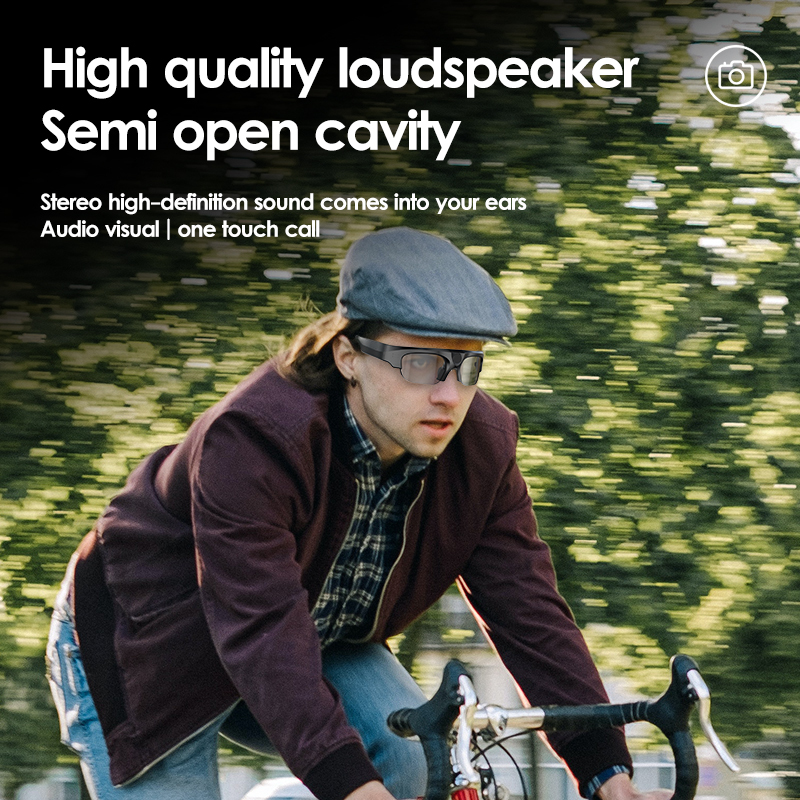 2025 portable IPX6 waterproof wireless sport action 2K 4K HD micro cameras headphone smart glasses sunglasses mini camera outdoor