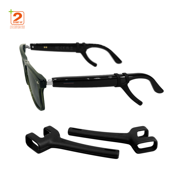 Classic Black Large Frame Glasses Wireless Smart Audio Sunglasses For Driving Fishing Lightweight Eye Glasses Sound Guide Tube