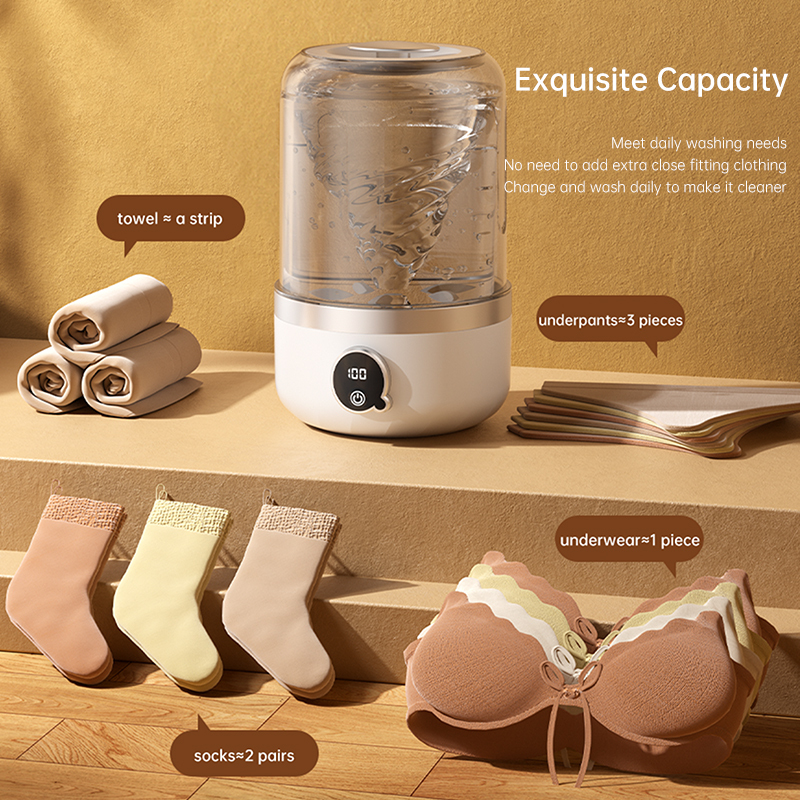 Bady Washing Machine for Cleaning Children's Cloth 1L Portable Mini Size USB Wireless Automatic Small Wash Care Health