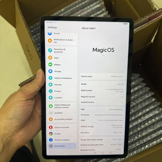 Honor Pad X9 4+64GB Cellular 4G Tablet B2B Bulk Wholesale Available Original Stock