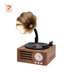 T15 Retro Classic Wooden BT5.0 Speaker Subwoofer FM Radio Wireless Speaker for Outdoor