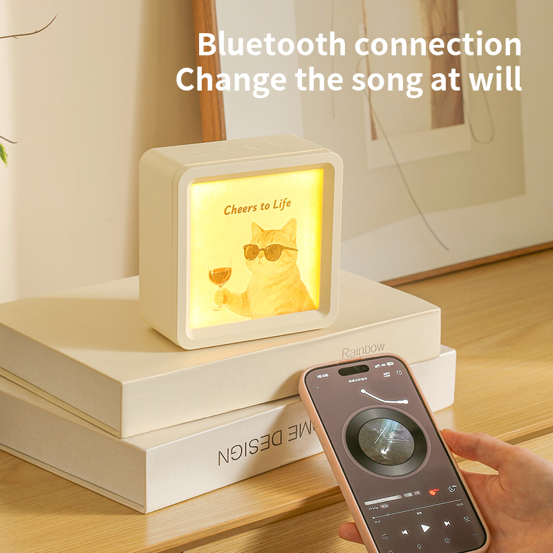Multifunctional Wood Grain White Noise Therapy Machine (8 Sounds + Nightlight) for Adults & Infants