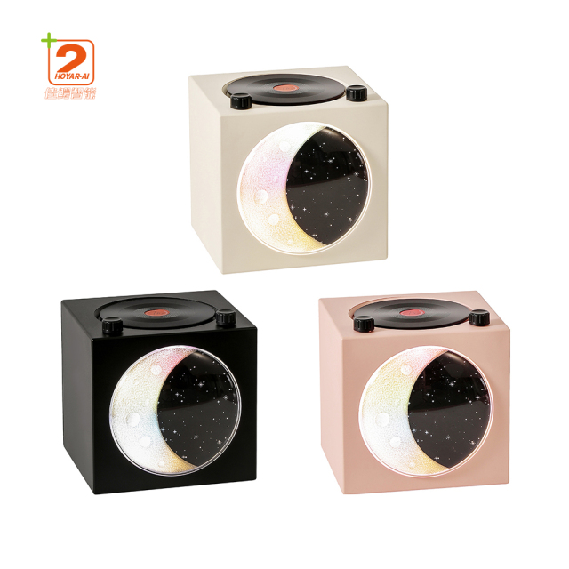 T20 Retro BT Speaker Desktop Moon Lamp Clock Atmosphere Night Light Table Star Lamp Alarm Smart Speaker