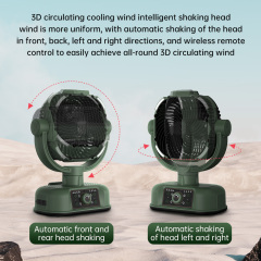 OEM Portable Household Water Mist Fan USB Power Source Long Battery Life Oscillating Three Blades English Brushless Motor Low