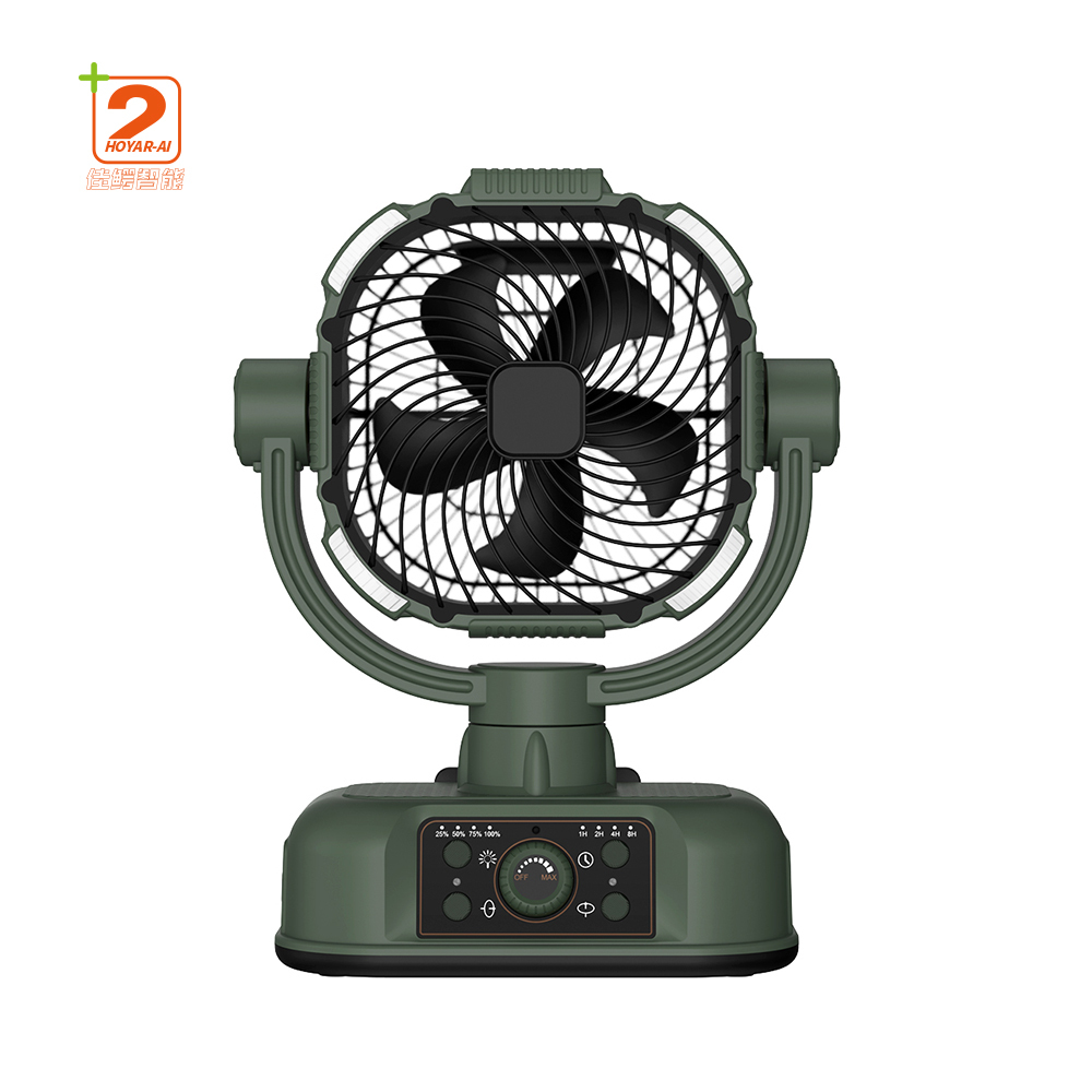 Household Outdoor Camping Portable Rechargeable Remote Control USB Oscillating Table Fan
