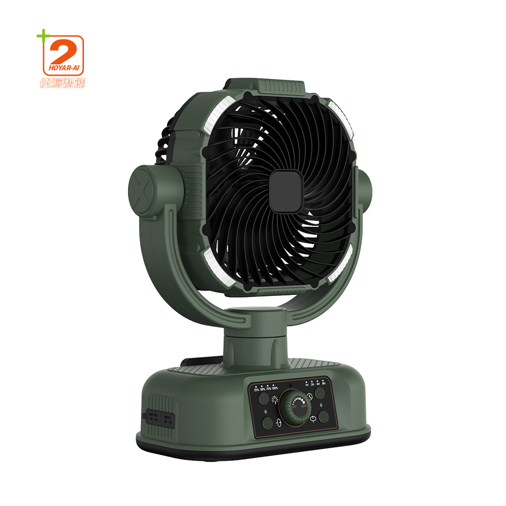 OEM Portable Household Water Mist Fan USB Power Source Long Battery Life Oscillating Three Blades English Brushless Motor Low