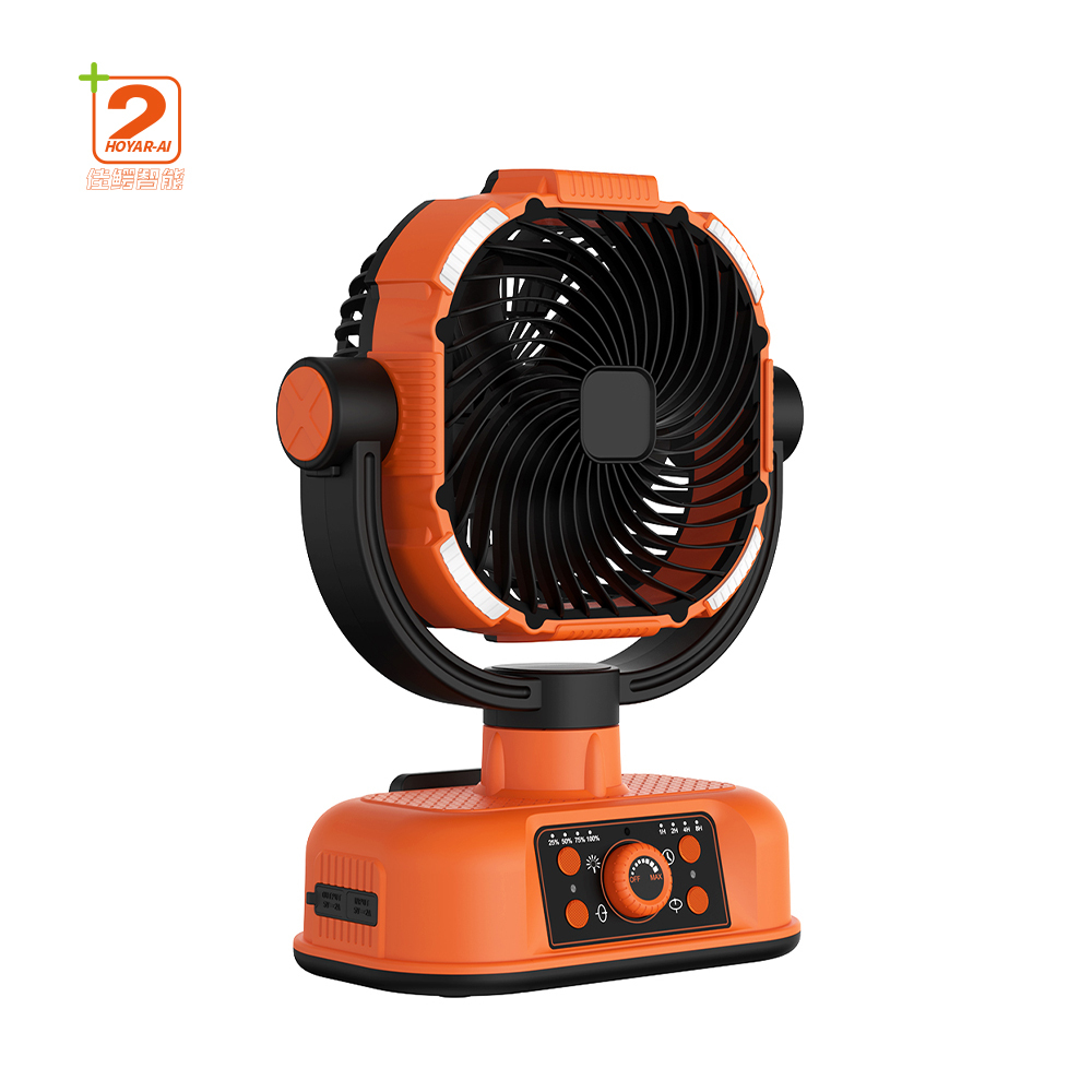 Rechargeable Fan With LED Light Powerbank Portable Fan Camping Fans ventilador recargable ventiladores recargables