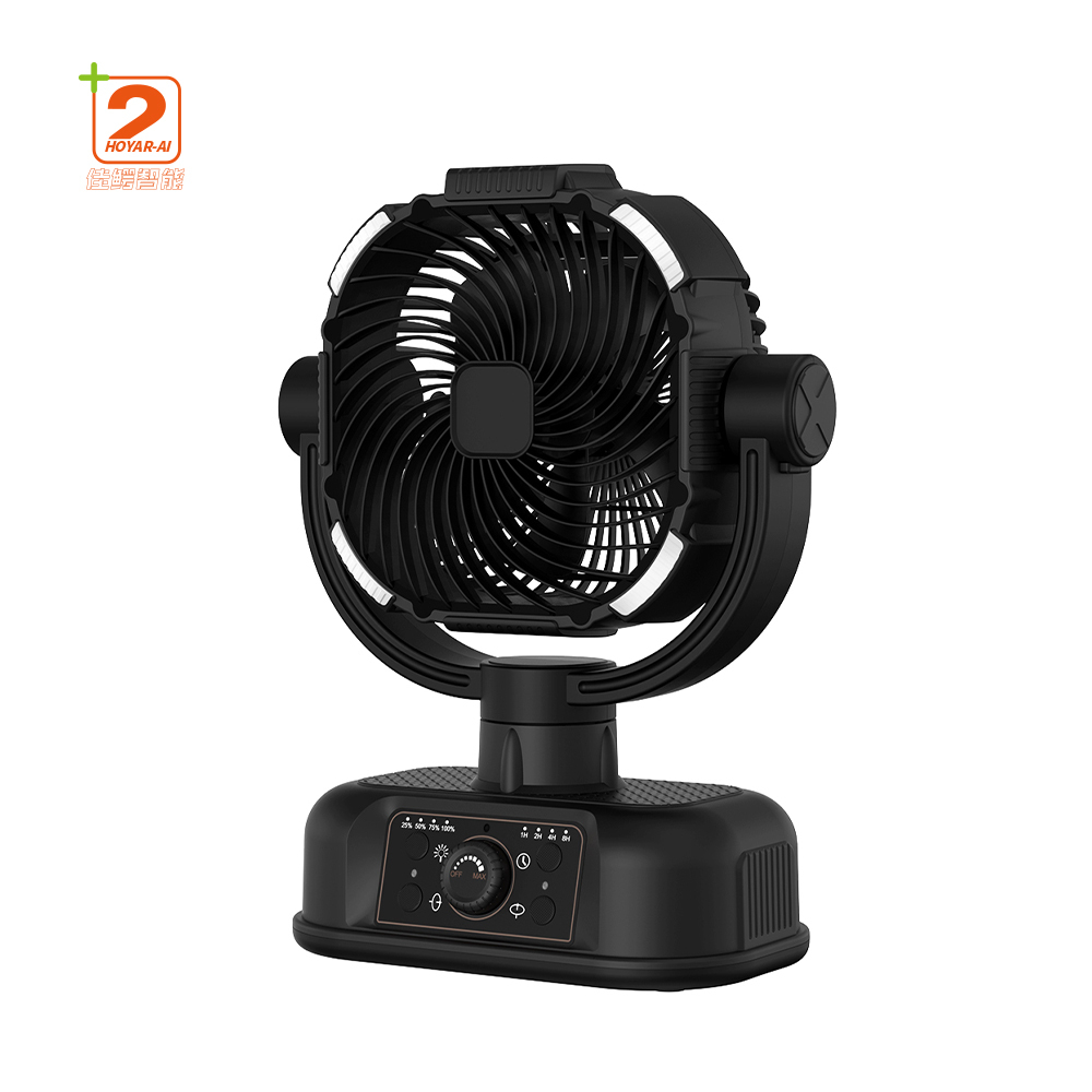 16000mAh Camping Fan with Led Lamp Battery Operated Table Outdoor Usb Small Fan Mini Rechargeable Portable Fan