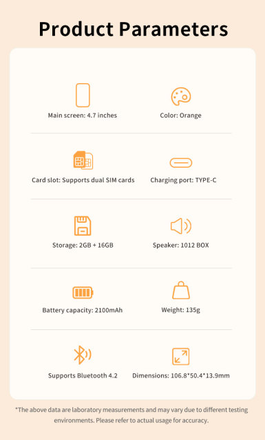 F80 Pro Smart Voice Translator Device One-Click Online Bilingual Translation Orange Color 4.7 Inch Main Screen Dual SIM Card