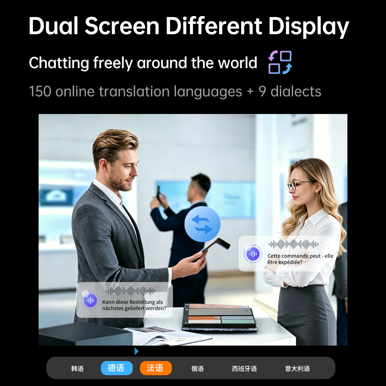 Flip Pocket AI Translator Real-time Simultaneous Interpretation Full Offline Multi-language Wholesale Interpreter