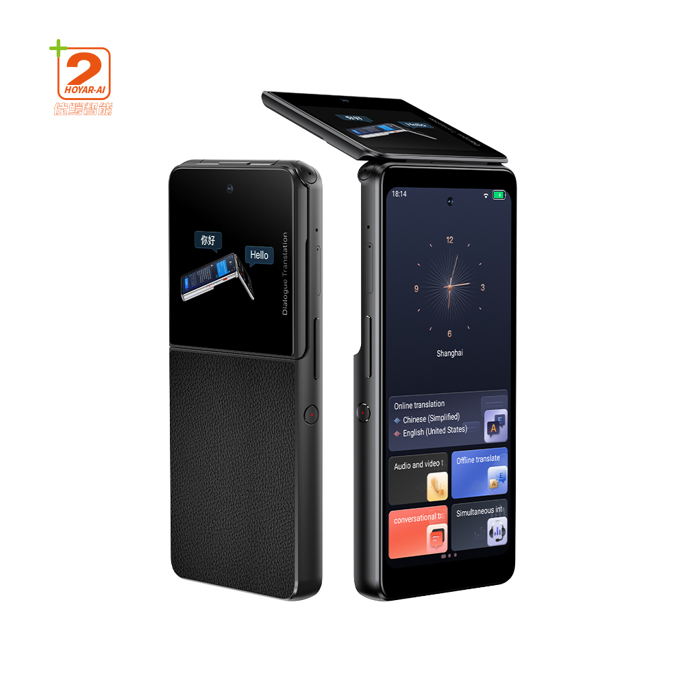 5.3INCH Dual-screen Folding AI Language Translator for Travel Intelligence Real-time 150 Online Offline Pocket Translator Device