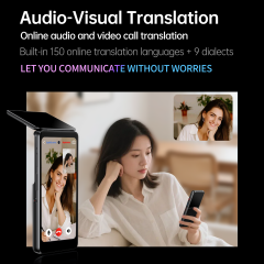 T90 Flip Dual Screen AI Translator Real-time Simultaneous Interpretation Full Offline Pocket Interpreter Wholesale