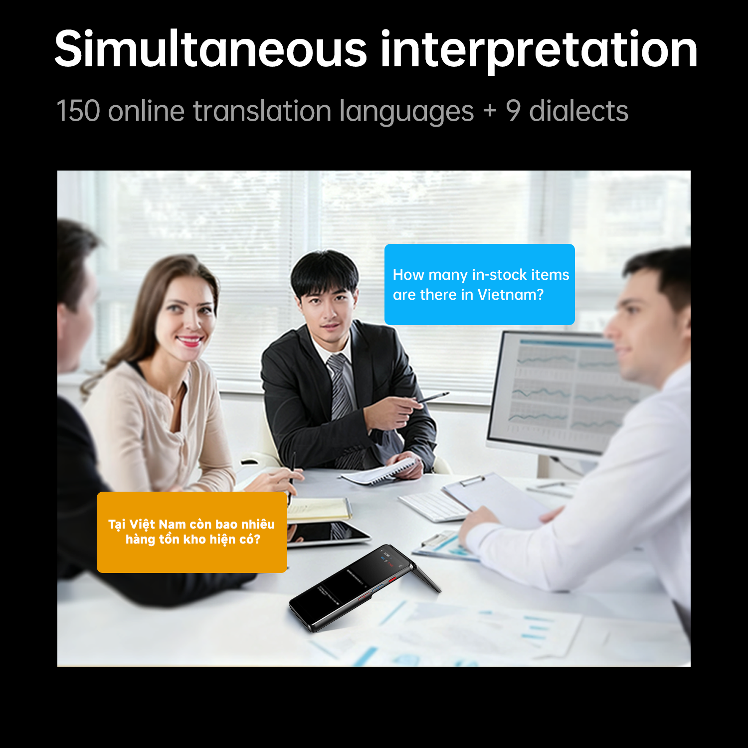 Flip Pocket AI Translator Real-time Simultaneous Interpretation Full Offline Multi-language Wholesale Interpreter