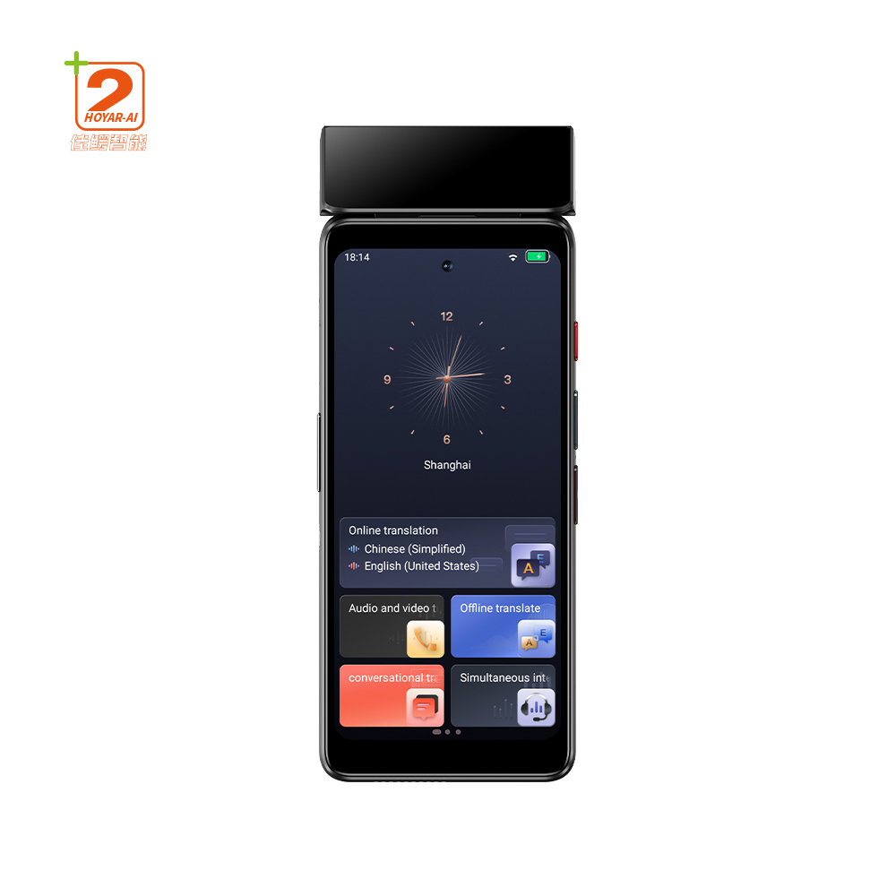T90 Dual-Screen AI Vision Translator Real-time Photo Voice Scan 150 Languages Offline WiFi 4G Travel Pocket Device