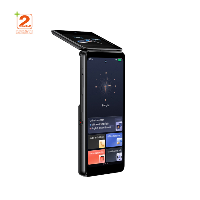 T90 Dual-Screen AI Vision Translator Real-time Photo Voice Scan 150 Languages Offline WiFi 4G Travel Pocket Device