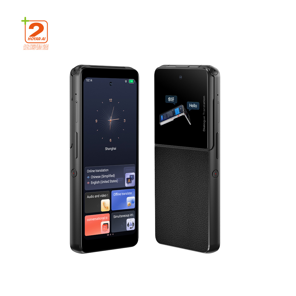 T90 Dual-Screen AI Vision Translator Real-time Photo Voice Scan 150 Languages Offline WiFi 4G Travel Pocket Device