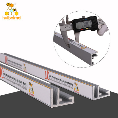 Non-lit aluminum profile 17mm frameless textile frame for advertising light box