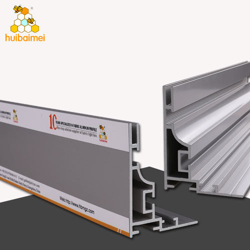 Single side 80mm extrusion anodized aluminum fabric picture profile for advertising light box