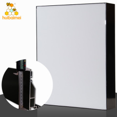 advertising light box aluminum profile 2mm wall thickness single sided 120mm frameless fabric light box aluminum profile extrusion