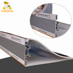 Double side 78mm frameless anodized extruded tension SEG aluminum  profile