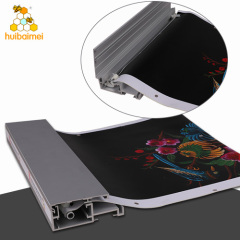 Front cover open 31mm snap frame tension fabric aluminum profile