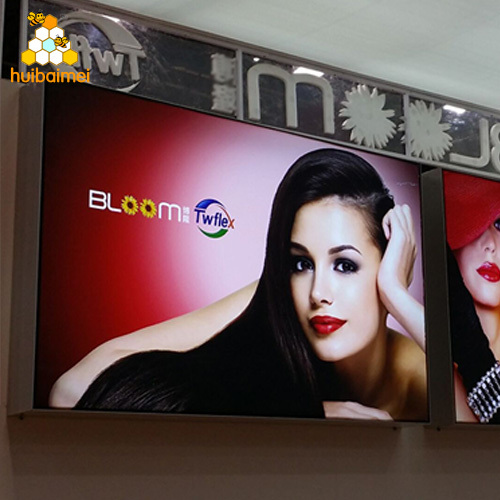factory price 80 100 120mm single side led frameless canvas light box