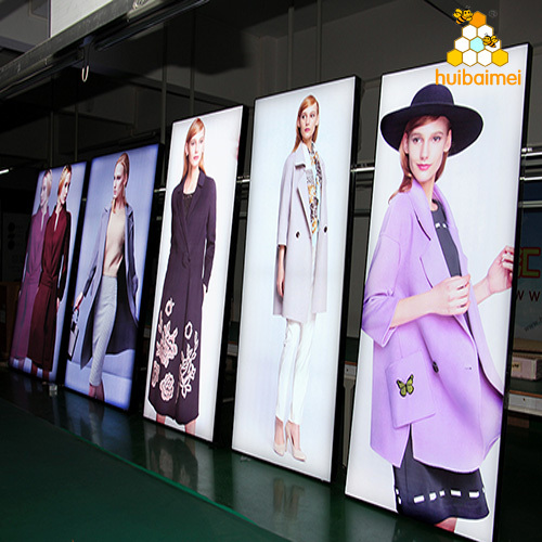 50mm square aluminum frame indoor LED advertising fabric lightbox