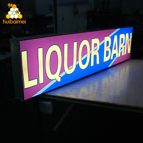 120mm double sided edgelit LED fabric light box for large tradeshow display lightbox
