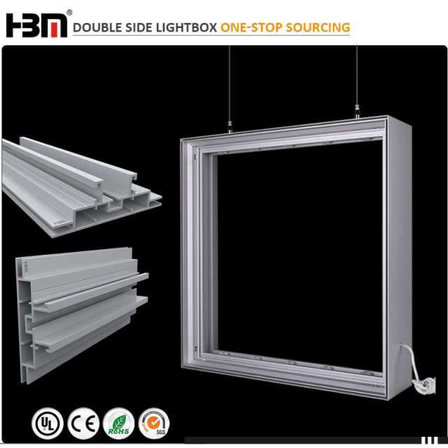 100mm advertising light boxes double side stand large tradeshow display lightbox