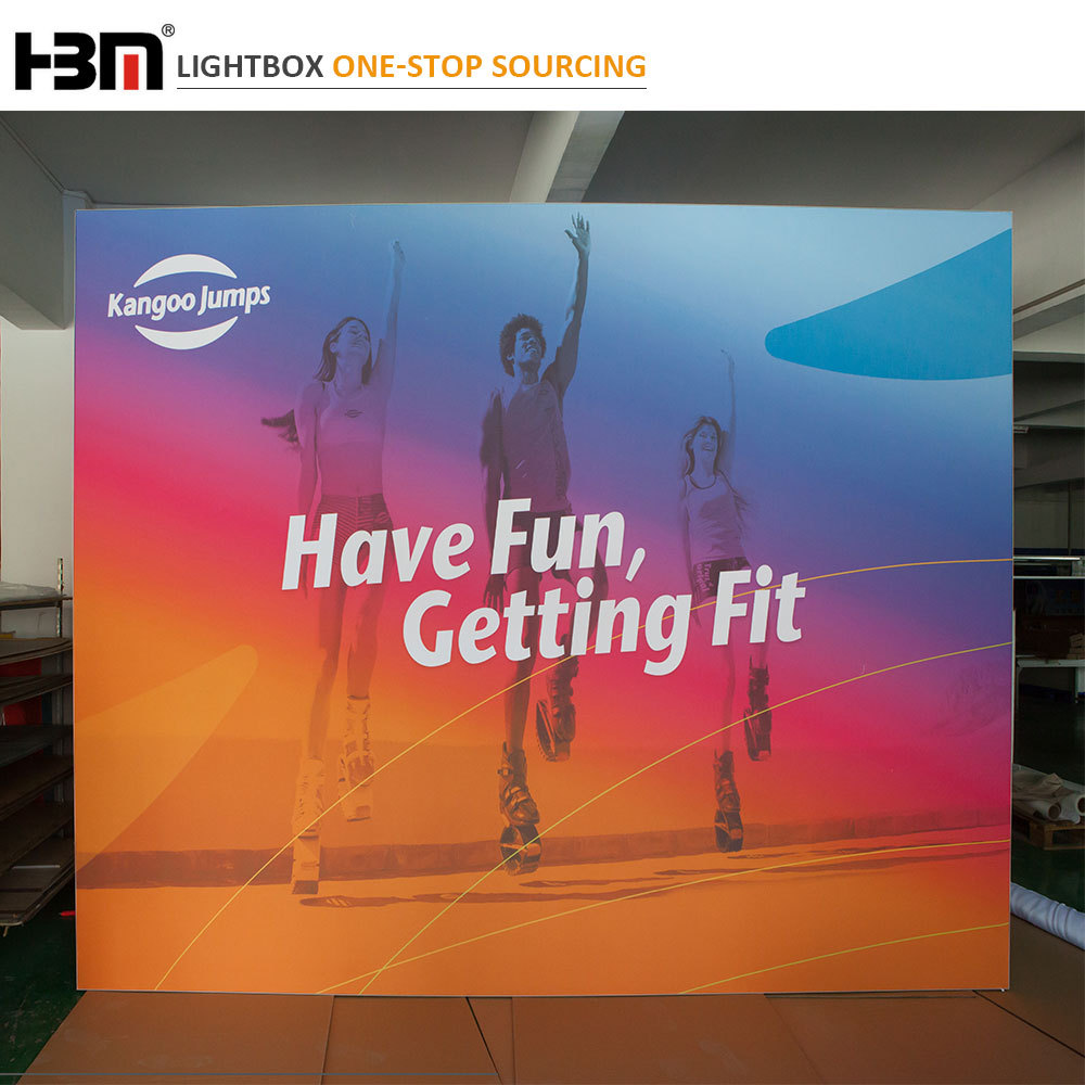 160 mm floor standing double face aluminum profile SEG light box for exhibition display