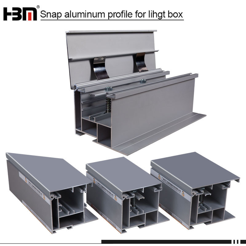 subway outside wall large project display fabric frame 120mm snap extruded aluminum profile for outdoor light box