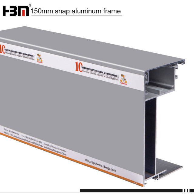 aluminium display picture frame profile fabric seg frame for outdoor advertising light box