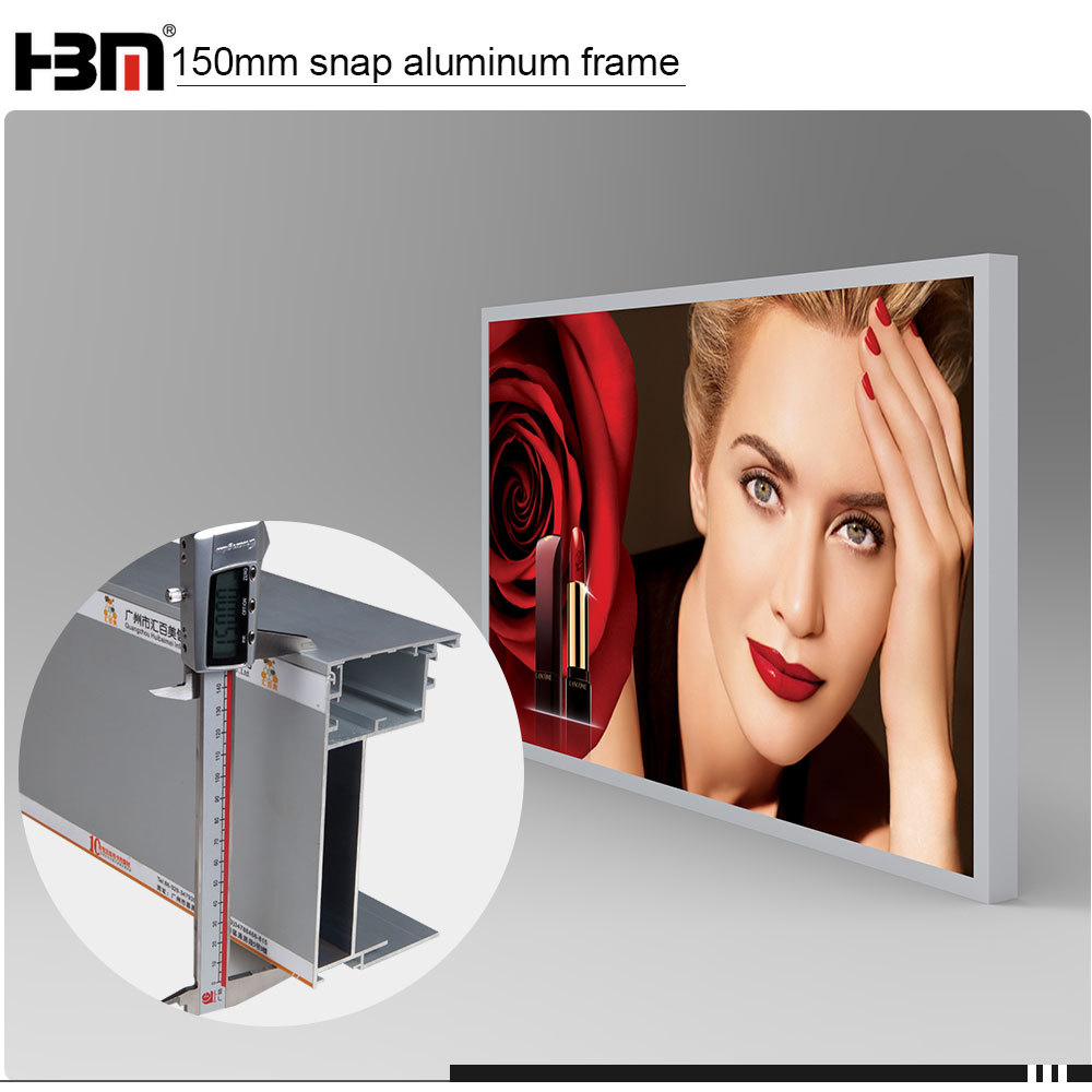 aluminium display picture frame profile fabric seg frame for outdoor advertising light box