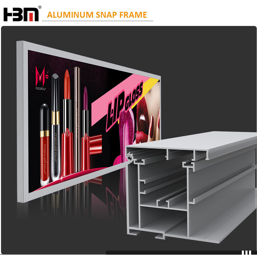 Engineer outdoor 120mm depth thickend front open snap aluminum fabric frame with windproof bracket