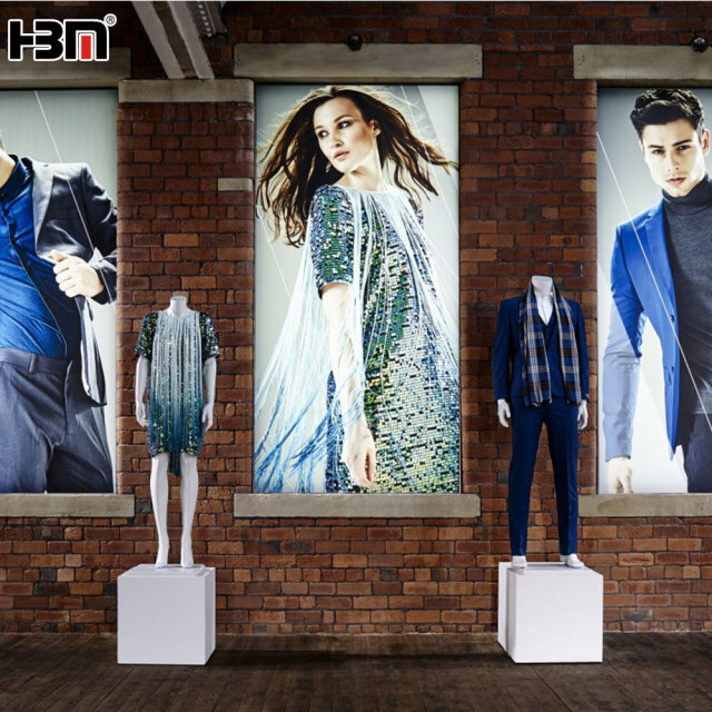 120mm alloy aluminum extrusion led frameless backlit decorative light boxes