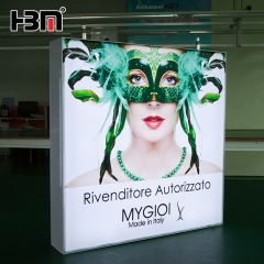 China customized hanging double sided frameless edge lit fabric light box