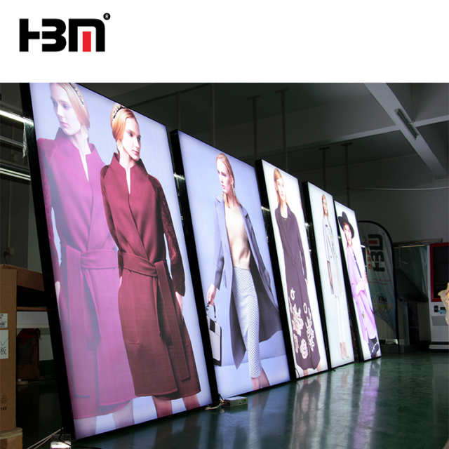factory price guangzhou hbm fabric tension backlit light box with extrusion aluminum frame,tension light box ,fabric backlit light box