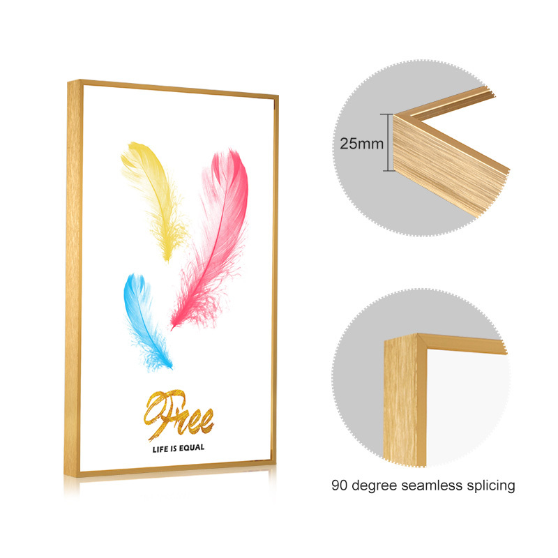 Wall mount picture display frame aluminum photo frame mouldings for phot frame wholesale