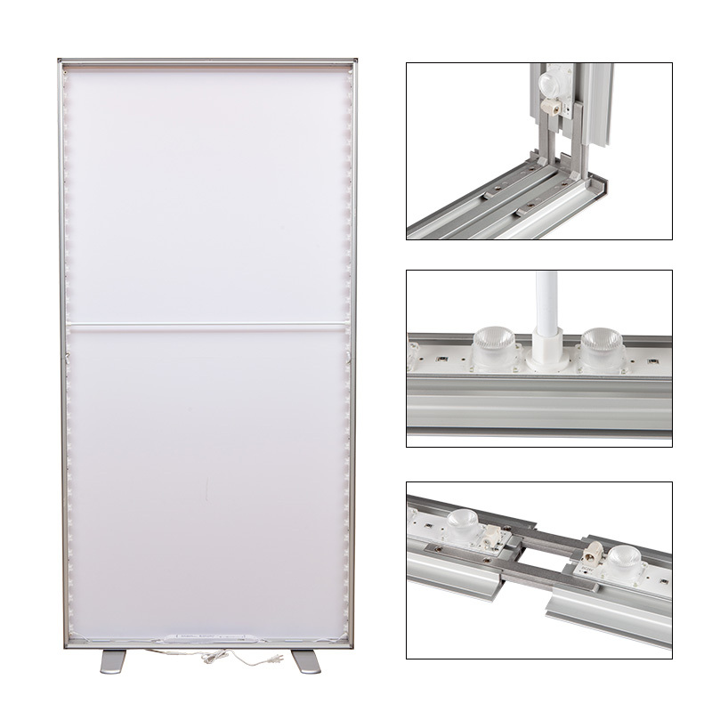 2*0.8m portable sidelit light box manufacturer for exhibition