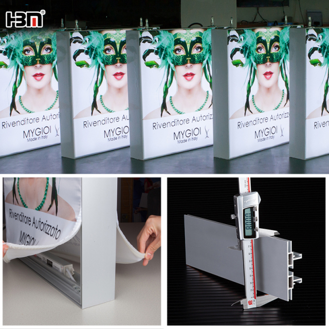 80mm double sided light box aluminum profile,Tradeshow Fabric Light Box 80mm Double Sided No Lighting Exhibition Booth Light Box - Aluminum Profile, LED Aluminum Profile, Aluminum Extrusion Profile - Display Frame