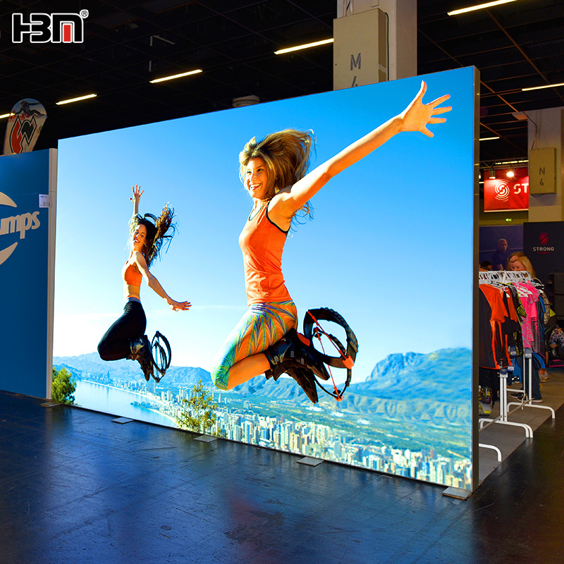 12cm double side poster exhibition fabric light box,12cm Double Sided Fabric Light Box Poster Display for Exhibition HBM