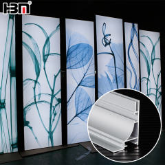 65mm seg fabric frame light box frame aluminium profile for lightbox frame,65mm SEG Frame Light Box Aluminum Profile for Fabric Lightbox HBM