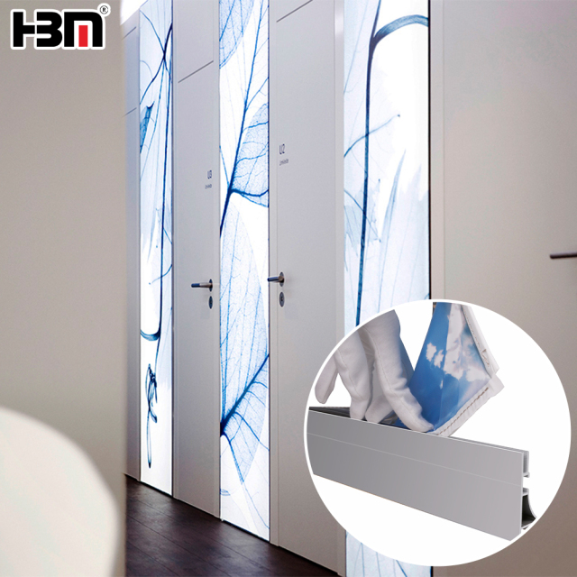65mm seg fabric frame light box frame aluminium profile for lightbox frame,65mm SEG Frame Light Box Aluminum Profile for Fabric Lightbox HBM