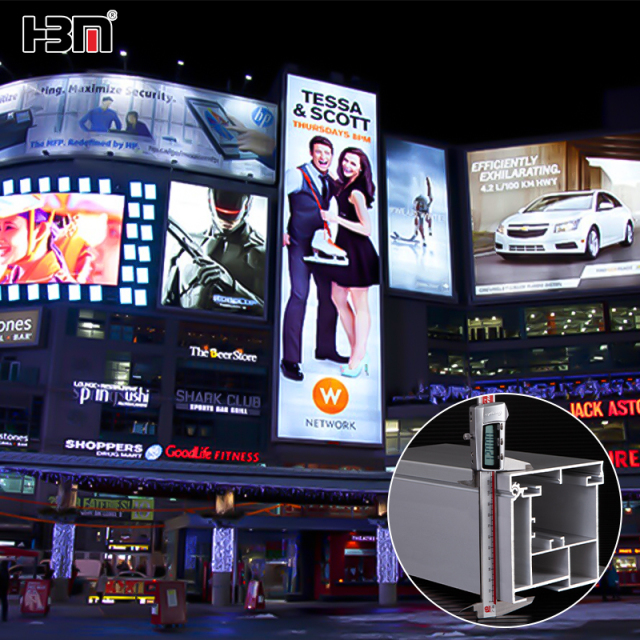 120mm aluminum profile outdoor advertising project led light box,XING HANG YUN 120mm Outdoor LED Light Box Aluminum Profile Frame