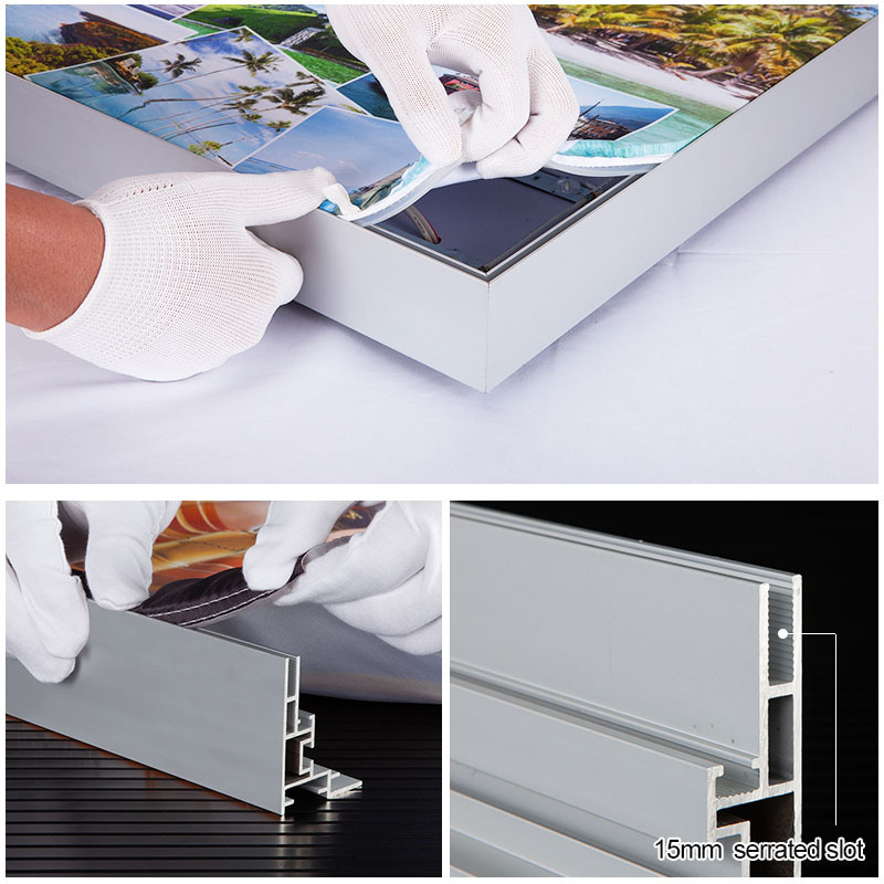 60mm depth backlit fabric aluminum light box profile frame,60 mm Backlit Fabric Aluminum Light Box Profile Frame Custom SEG Display HBM