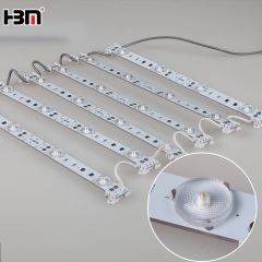 led Net/ curtain/Matrix/Lattice type backlight 3030 led strip light with lens,XING HANG YUN SMD3030 Matrix Backlight Strip with Lens for Fabric Light Box