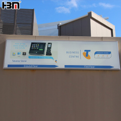 120mm aluminum profile large front open waterproof outdoor advertising light box,XING HANG YUN 120mm Aluminum Outdoor Light Box for Wall-Mounted Advertising