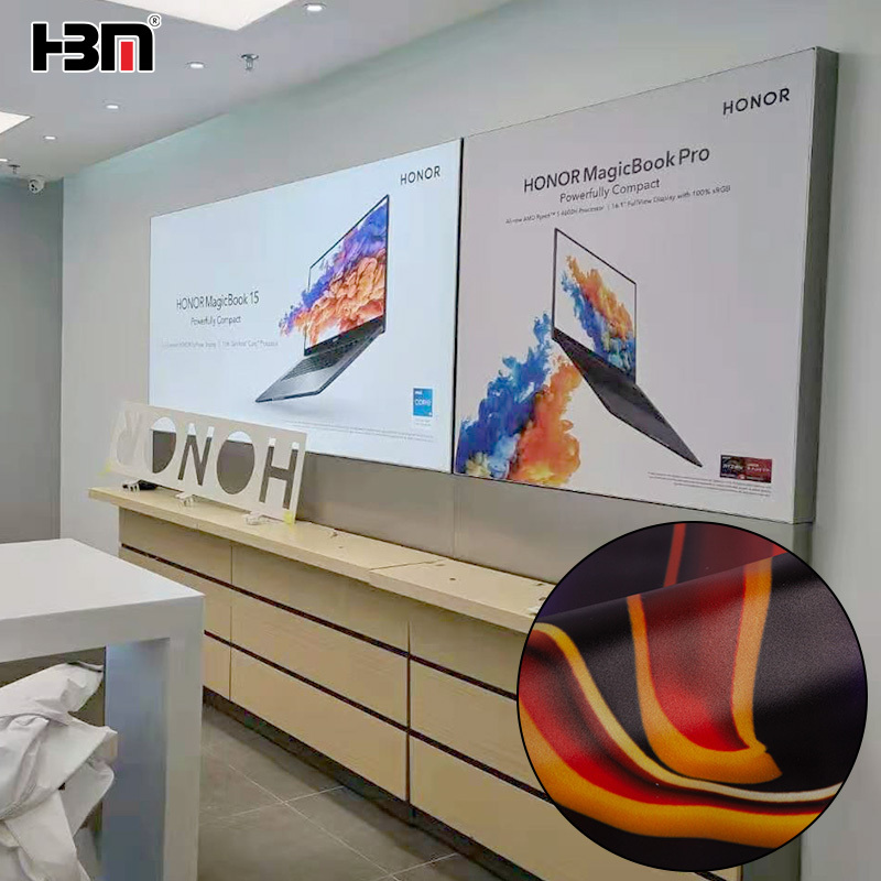 PVC Soft Membrane for Light Box Advertising – High-Quality Tension Fabric for Backlit Display,PVC Soft Membrane Advertising Light Box Indoor Fabric Display HBM
