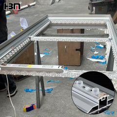 160mm double-sided lightbox aluminum profile,XING HANG YUN Premium 160mm Double‑Sided Aluminum Display Profile