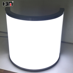 Cylindrical display textile light box,XING HANG YUN Indoor Cylindrical Display With Fabric Backlit Frame